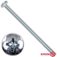 Винт с полукруг гол крест 4х45 DIN 7985 кл пр 4,8 оц.